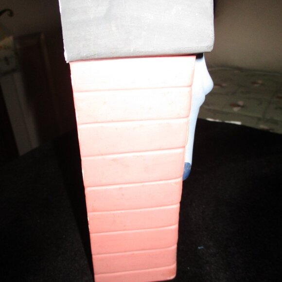 Vintage Ceramic Holland Mold Holiday Fireplace with Stockings Hand-Painted - Picture 5 of 7